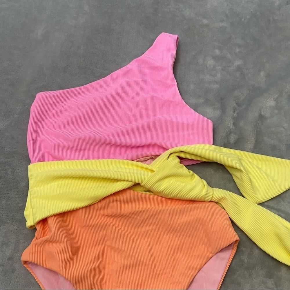 New! Beach Riot Carlie Fruity Colorblock One Piece Swimsuit 24038 - Picture 8 of 12